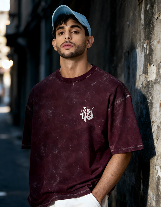 IT’S OVER 9000- UNISEX ACID WASHED OVERSIZED T-SHIRT