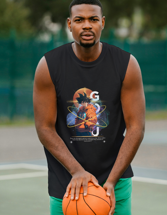 STRONGEST- MEN’S SLEEVELESS T-SHIRT