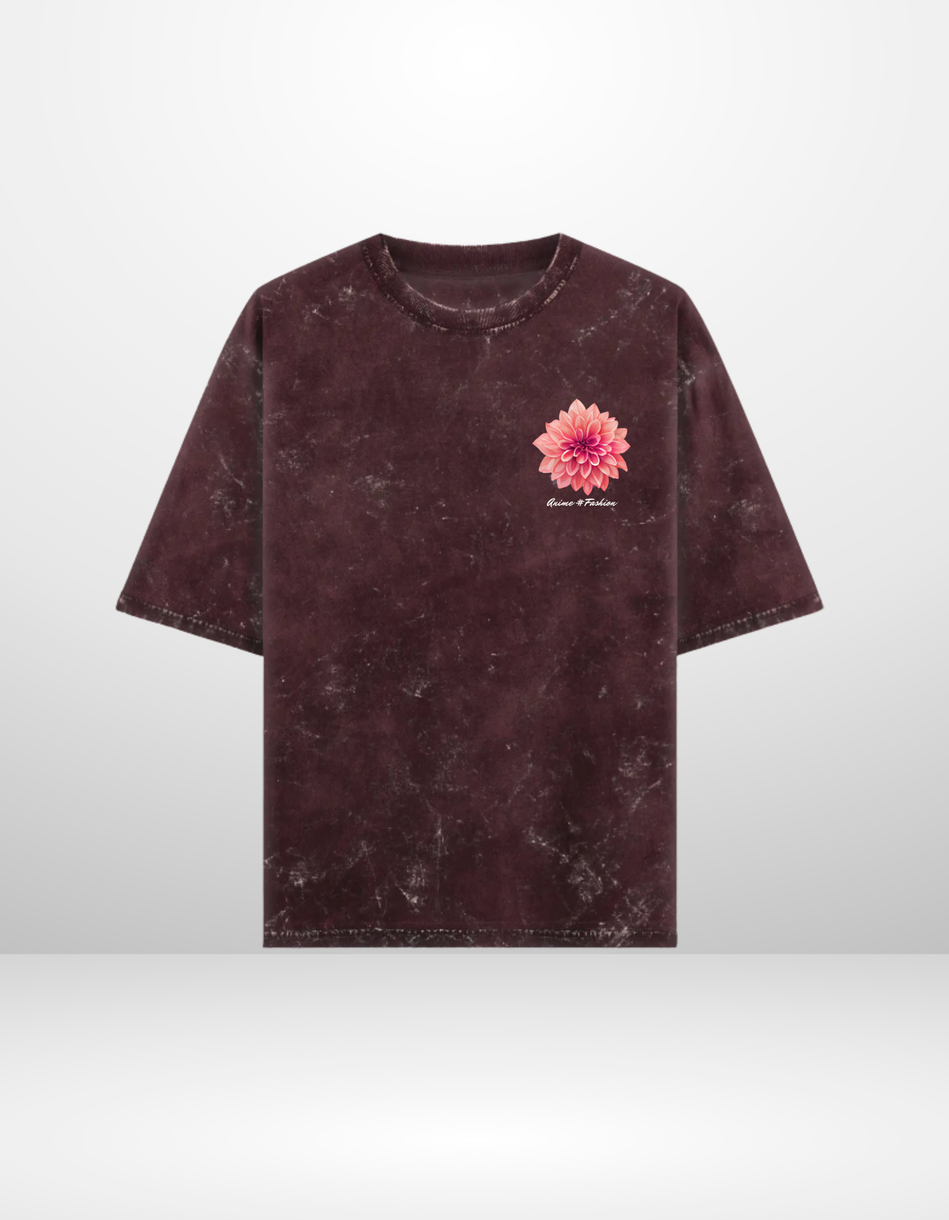 VEGETA:STRAIGHT FROM THE STREETS- MENS ACID WASHED OVERSIZED T-SHIRT