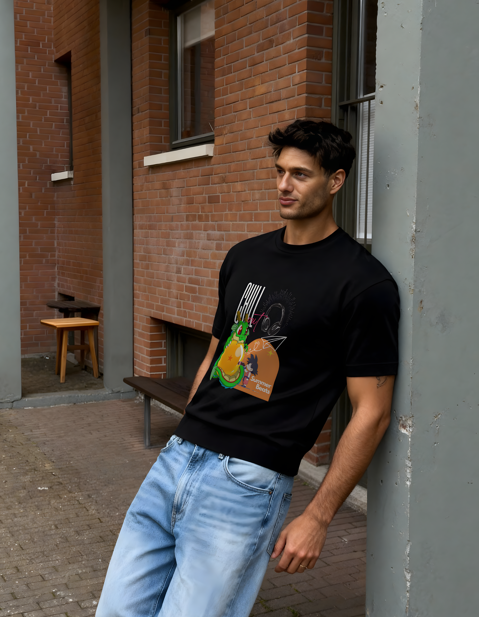 SON GOKU: CHILL OUT — CLASSIC CREW T-SHIRT