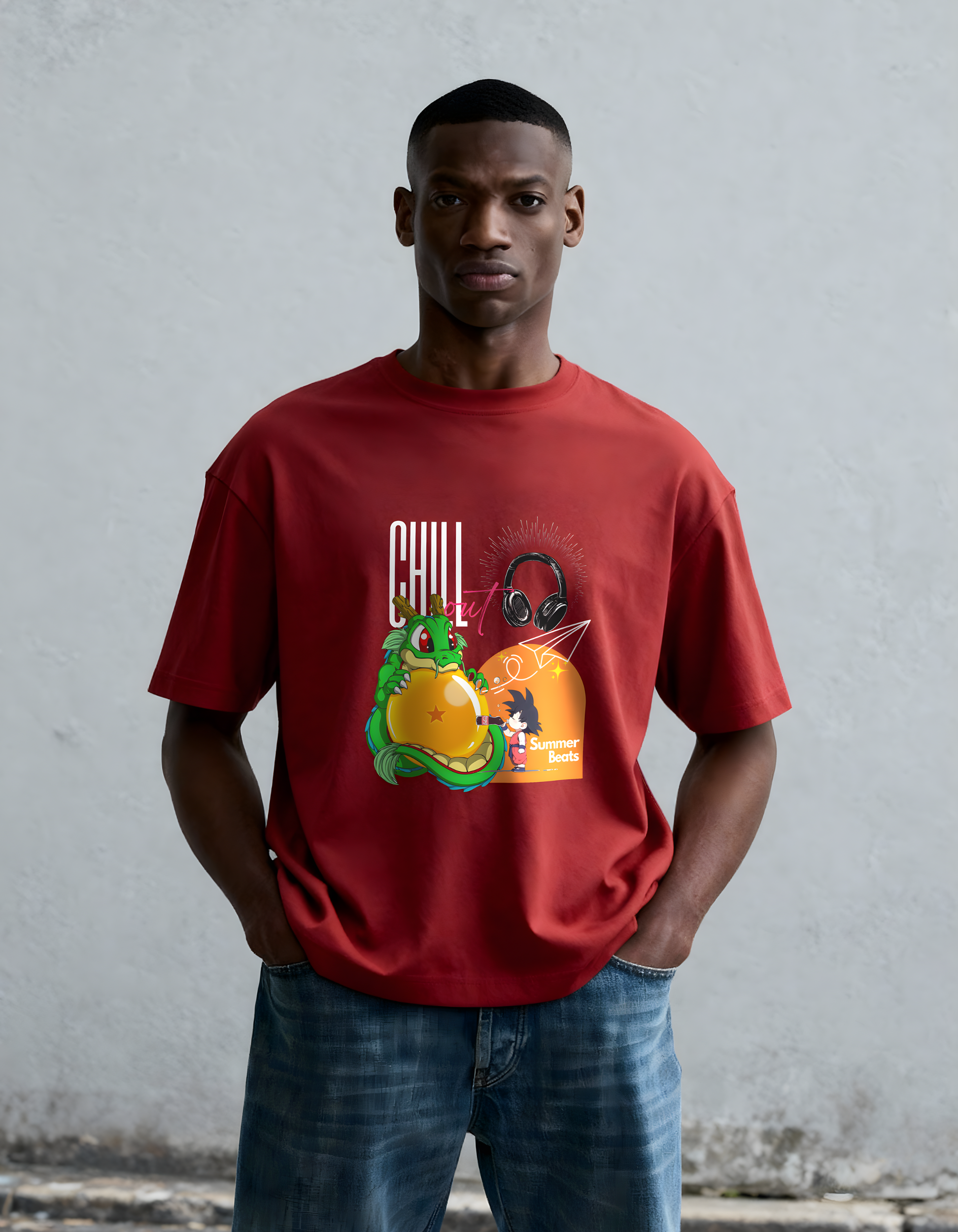 SON GOKU: CHILL OUT — CLASSIC CREW T-SHIRT