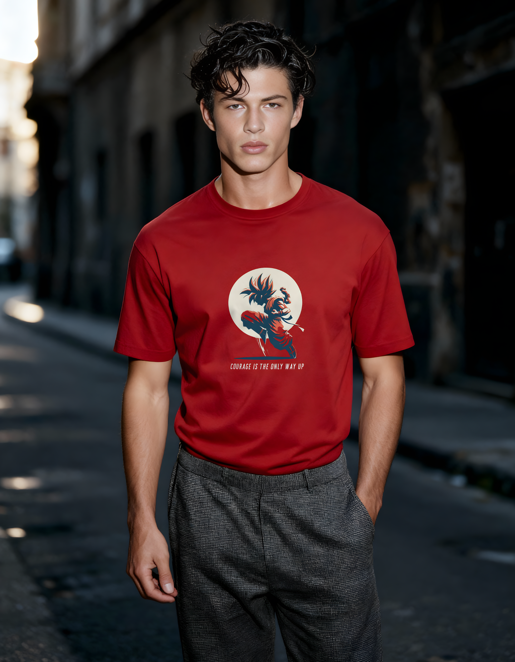 GOKU: COURAGE — CLASSIC CREW T-SHIRT