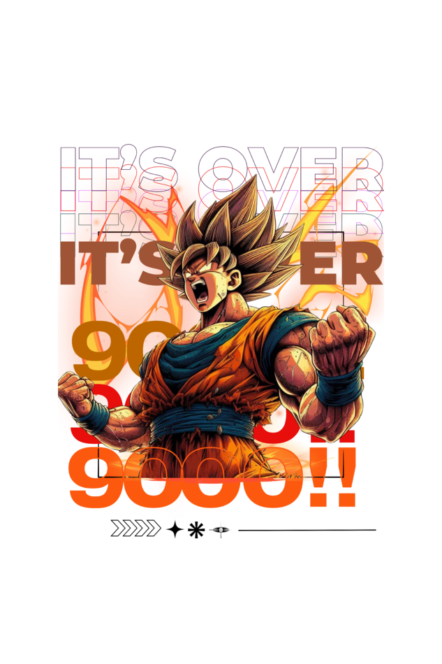 GOKU: OVER 9000 — ACID WASH HOODIE