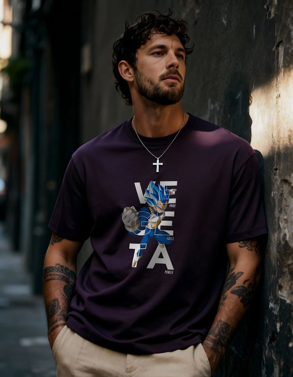 VEGETA: PRIDE FUELS POWER — CLASSIC CREW T-SHIRT