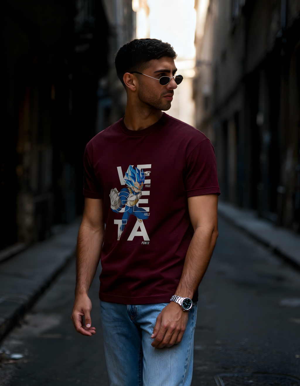 VEGETA: PRIDE FUELS POWER — CLASSIC CREW T-SHIRT