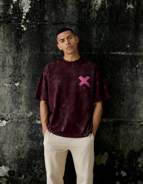 FRIEZA: THE MIGHTY — ACID WASH OVERSIZED T-SHIRT