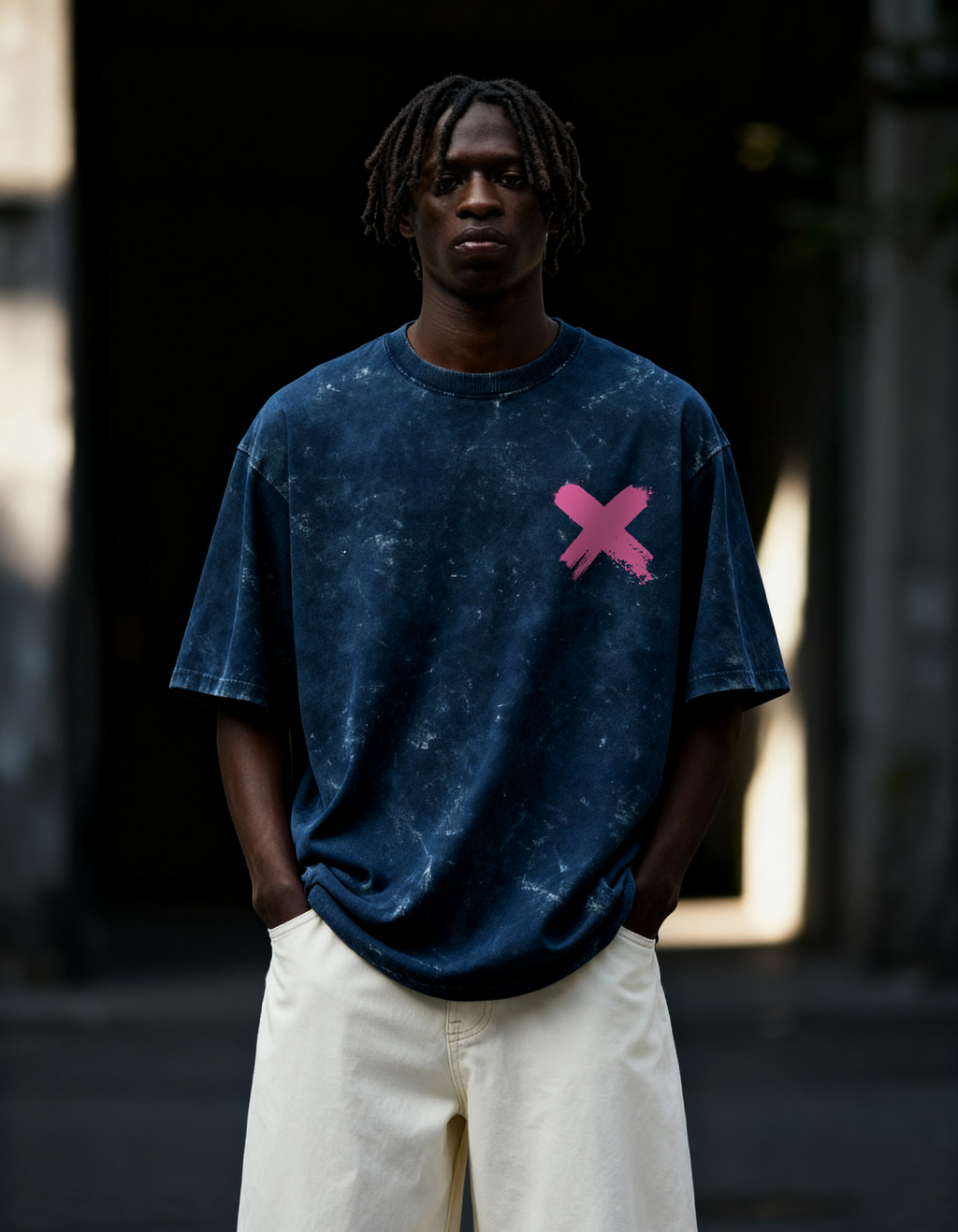 FRIEZA: THE MIGHTY — ACID WASH OVERSIZED T-SHIRT