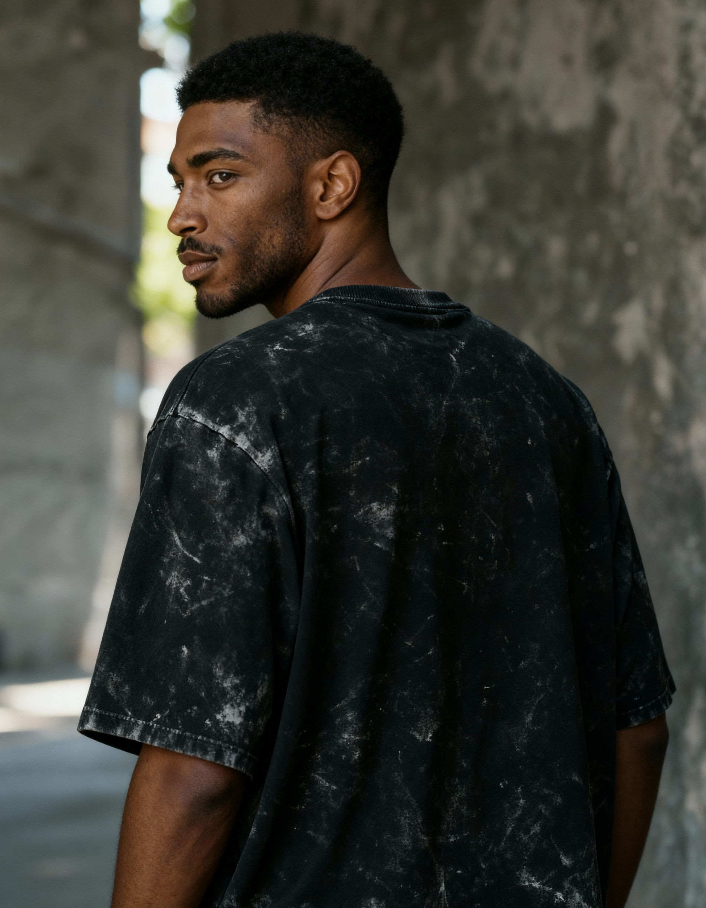 VEGETA:PRIDE FUELS POWER- MENS ACID WASHED OVERSIZED T-SHIRT