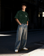 VEGITO:THE LEGENDARY WARRIOR- MENS ACID WASHED OVERSIZED T-SHIRT