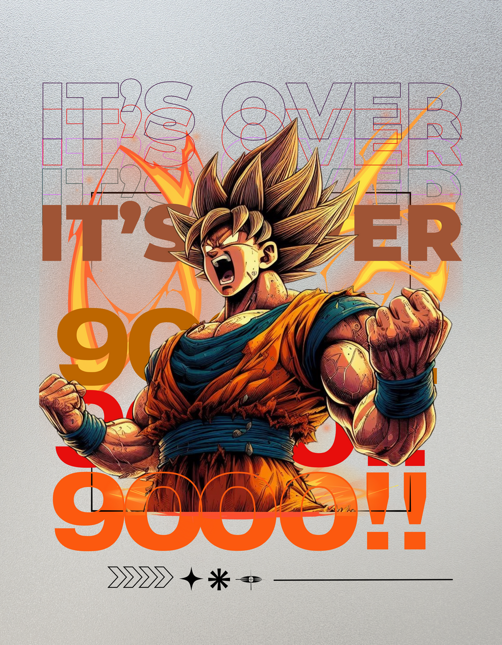 GOKU: OVER 9000 — CLASSIC CREW T-SHIRT