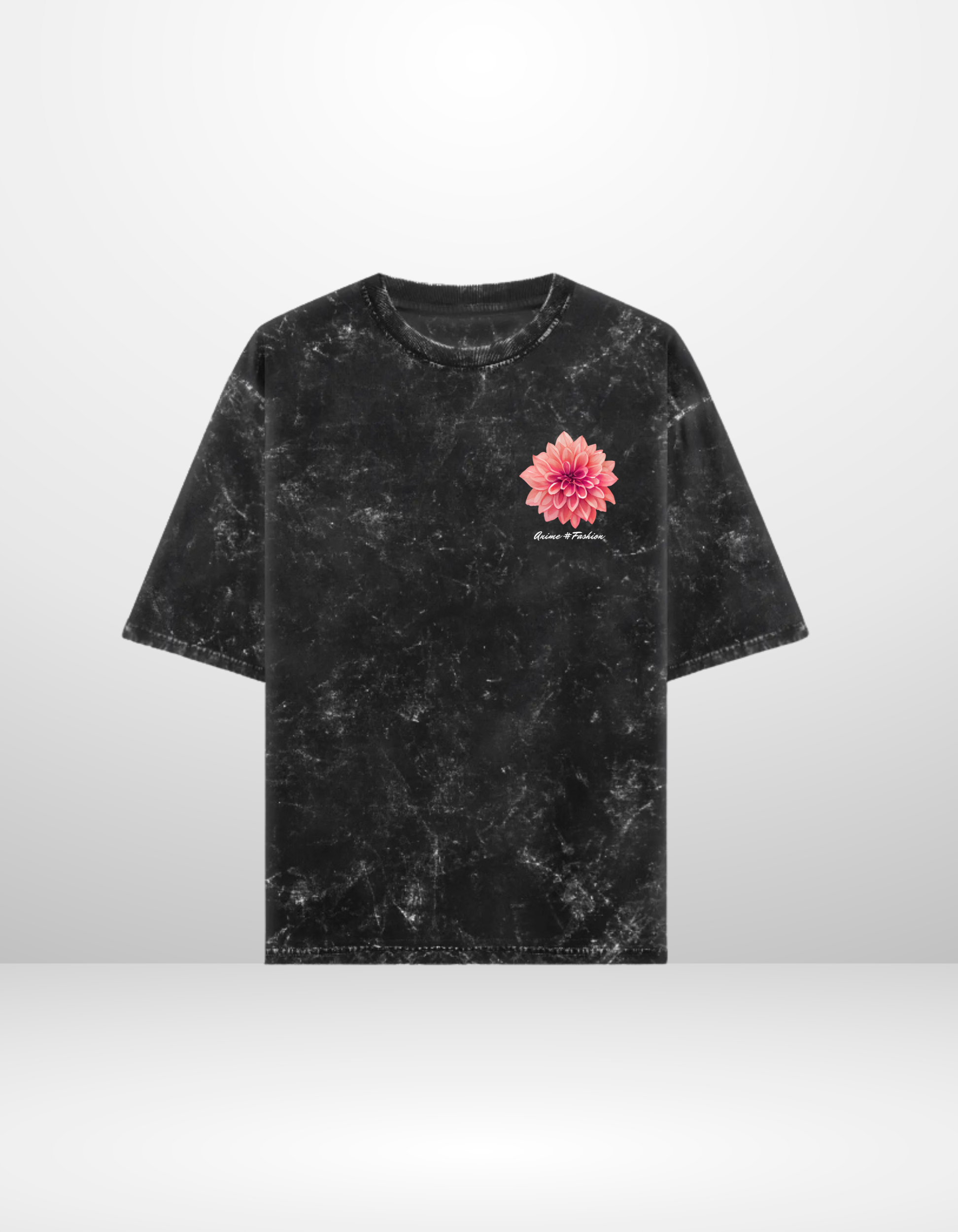 VEGETA:STRAIGHT FROM THE STREETS- MENS ACID WASHED OVERSIZED T-SHIRT