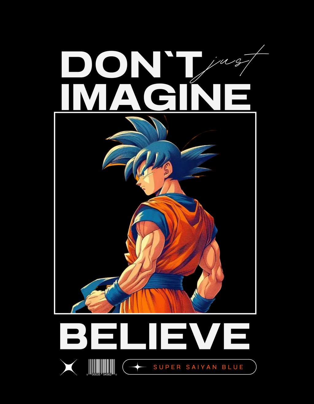 GOKU: BELIEVE — ACID WASH HOODIE
