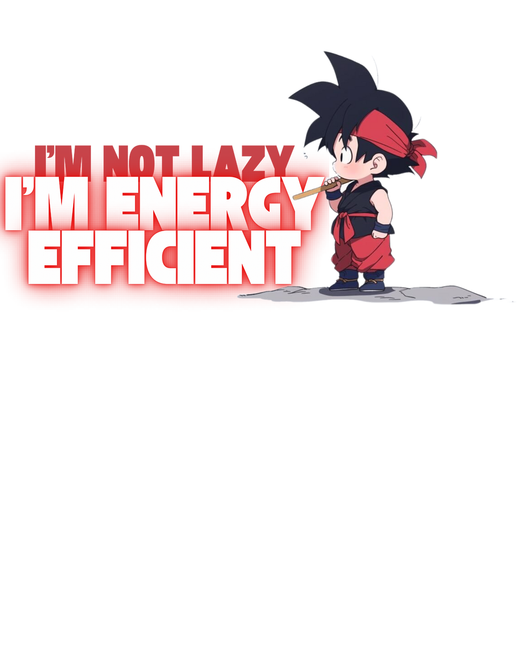 GOKU: ENERGY EFFICIENT — SLEEVELESS T-SHIRT
