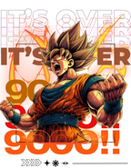 GOKU: OVER 9000 — OVERSIZED TERRY T-SHIRT