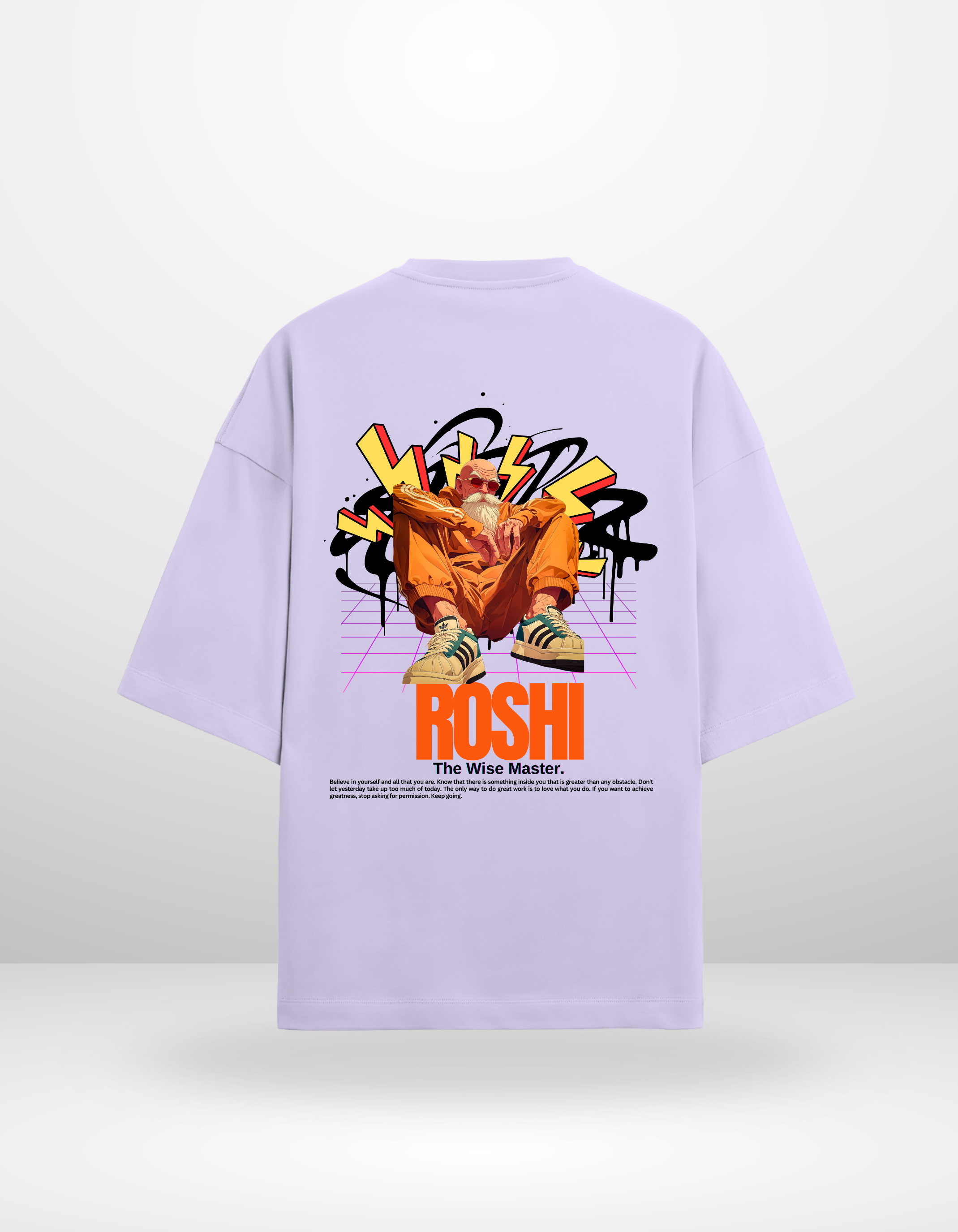 MASTER ROSHI- MENS TERRY OVERSIZED T-SHIRT