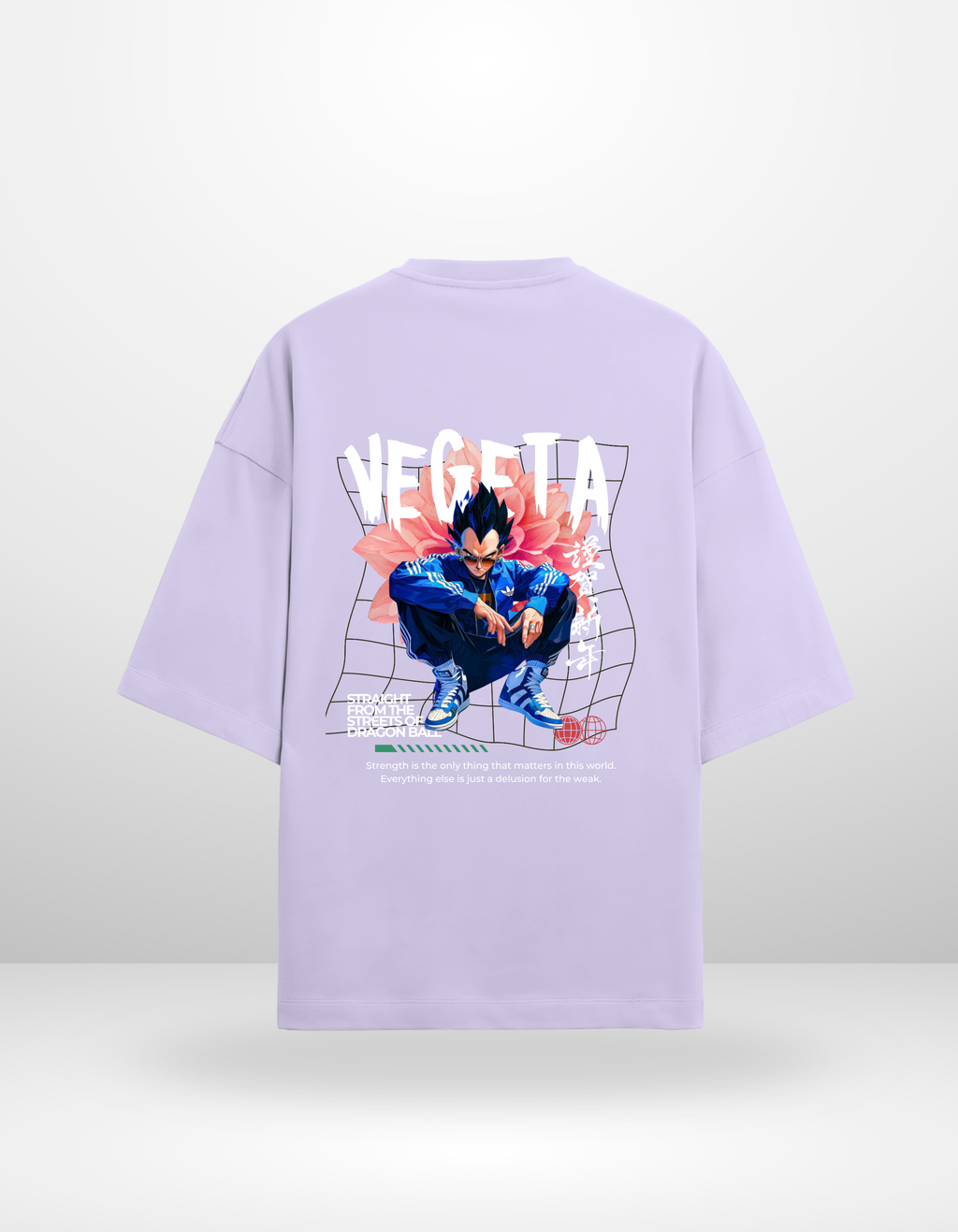 VEGETA: STRAIGHT FROM THE STREETS — OVERSIZED TERRY T-SHIRT