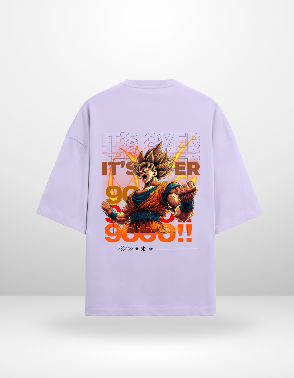 GOKU: OVER 9000 — OVERSIZED TERRY T-SHIRT