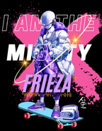 MIGHTY FRIEZA- MENS TERRY OVERSIZED T-SHIRT