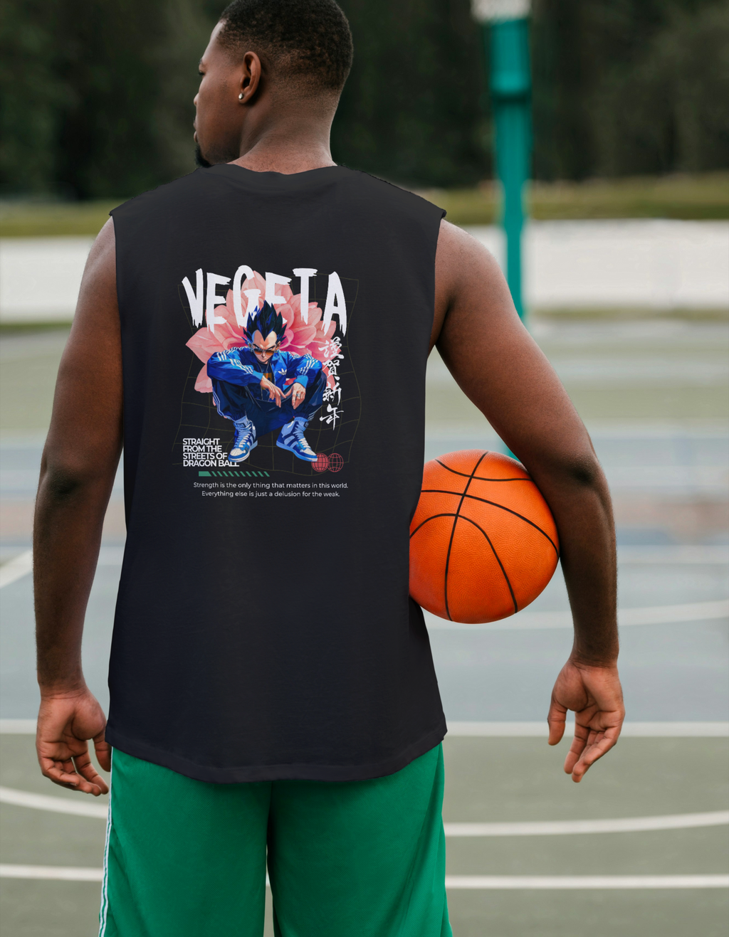 VEGETA: STREETS — SLEEVELESS T-SHIRT