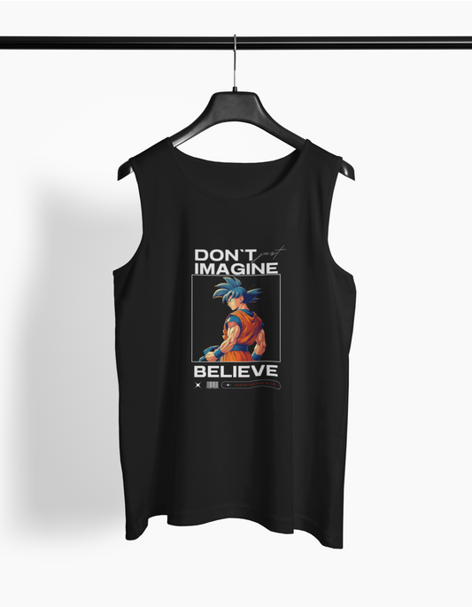 BELIEVE- MEN’S SLEEVELESS T-SHIRT