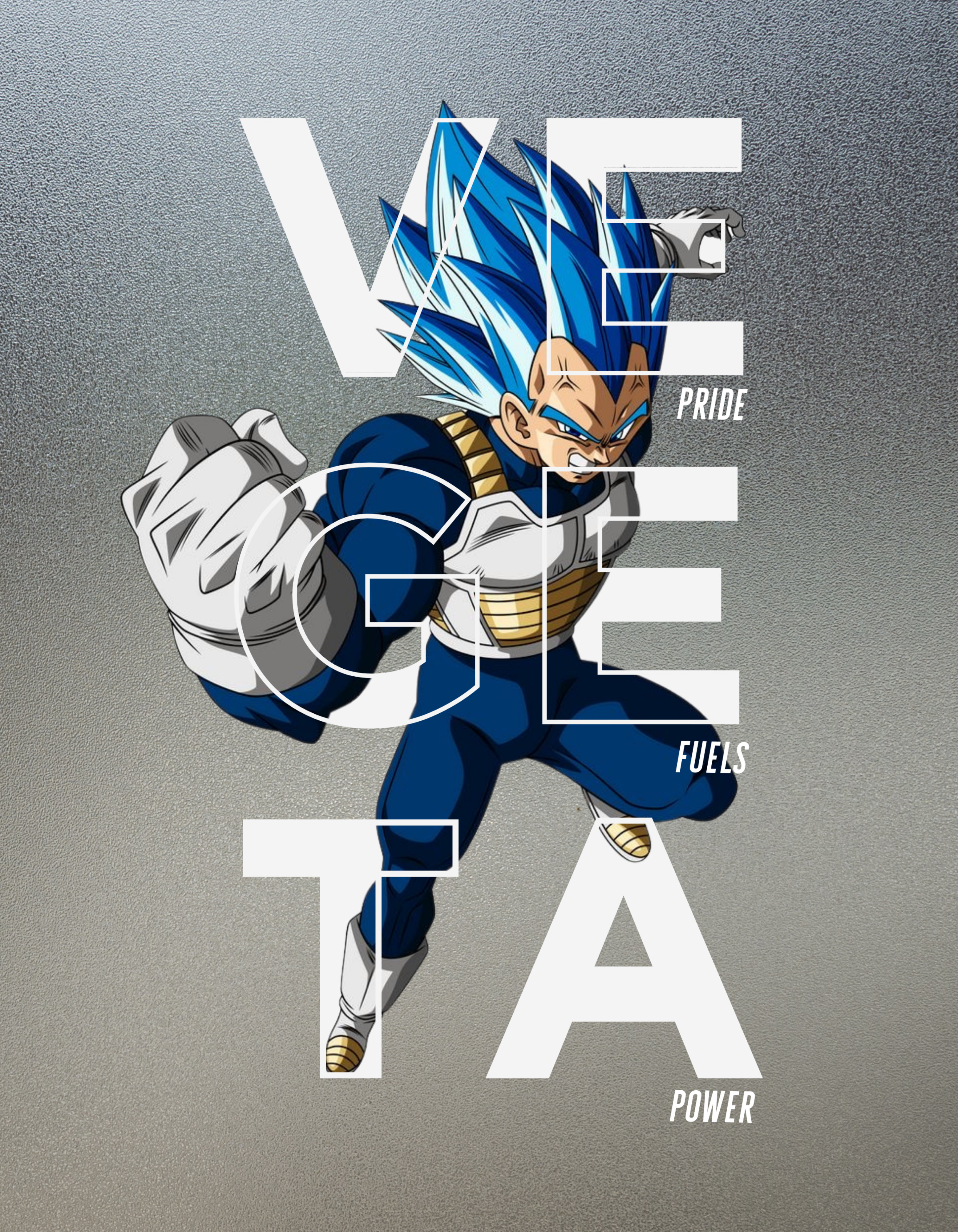 VEGETA: PRIDE FUELS POWER — ACID WASH HOODIE