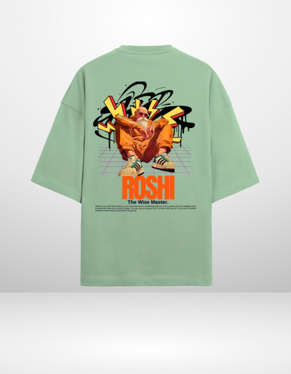 MASTER ROSHI- UNISEX TERRY OVERSIZED T-SHIRT