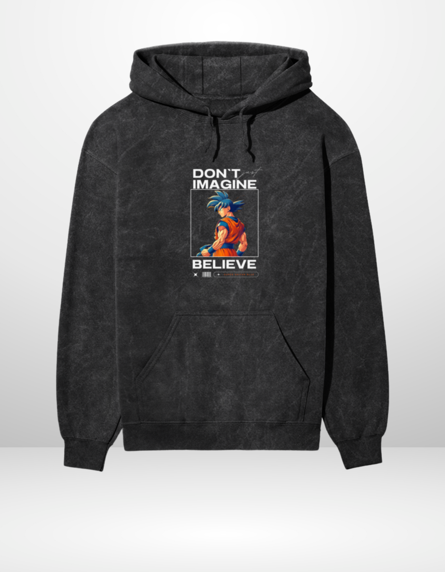 BELIEVE- UNISEX ACID WASH HOODED SWEATSHIRT