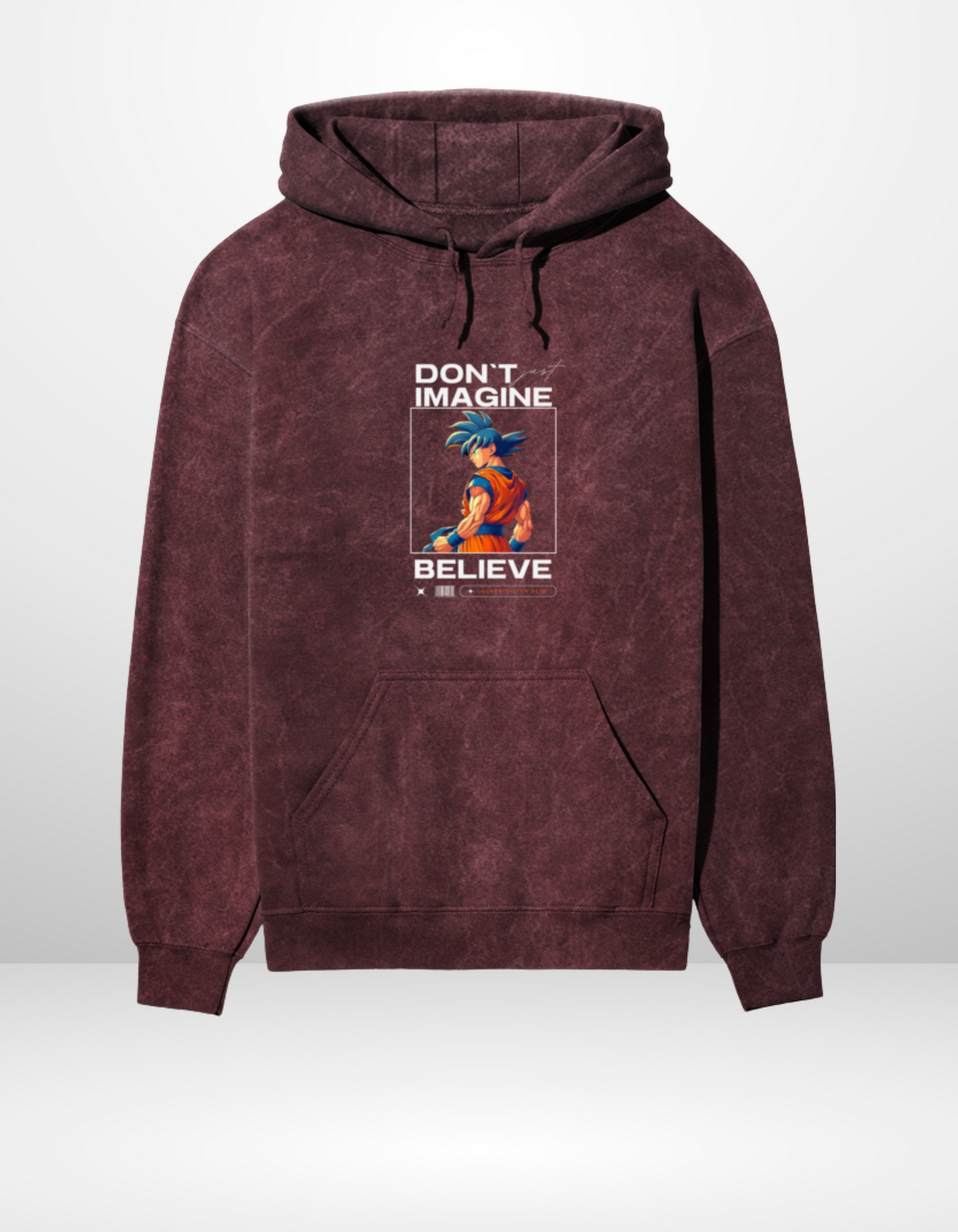 BELIEVE- UNISEX ACID WASH HOODED SWEATSHIRT