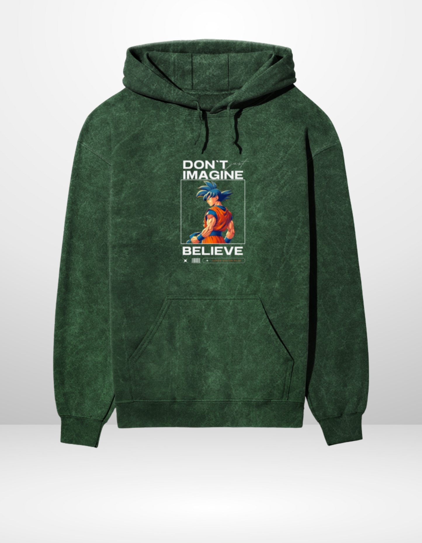 BELIEVE- UNISEX ACID WASH HOODED SWEATSHIRT