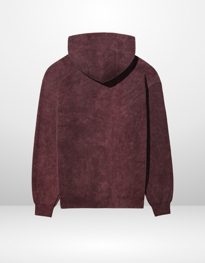 BELIEVE- UNISEX ACID WASH HOODED SWEATSHIRT