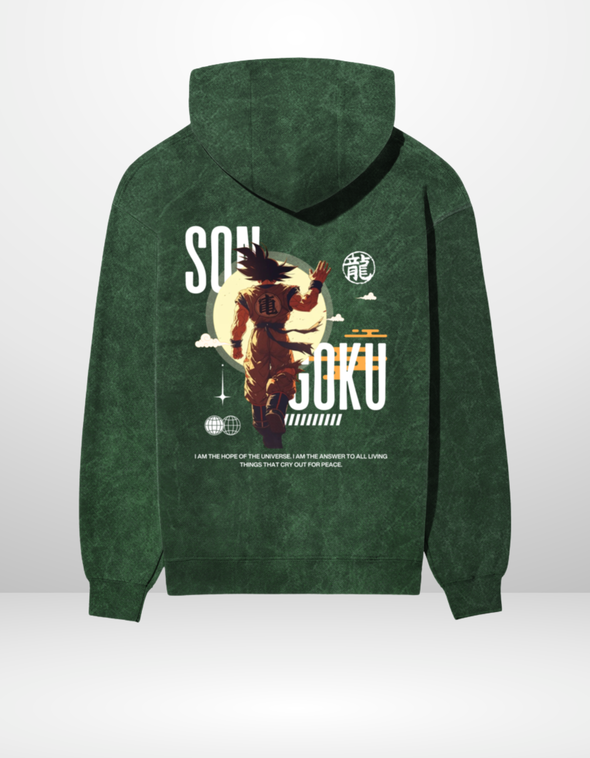 SON GOKU: HOPE — ACID WASH HOODIE