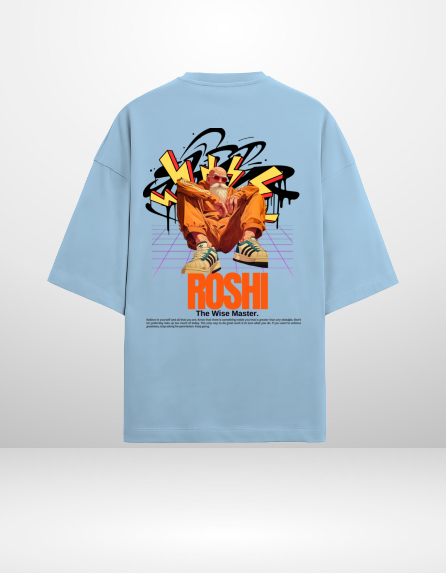 MASTER ROSHI- UNISEX TERRY OVERSIZED T-SHIRT