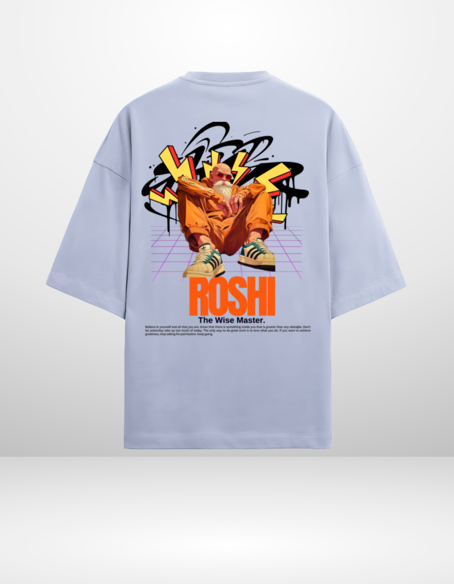 MASTER ROSHI- UNISEX TERRY OVERSIZED T-SHIRT