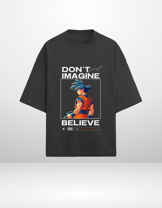 BELIEVE-UNISEX TERRY OVERSIZED T-SHIRT