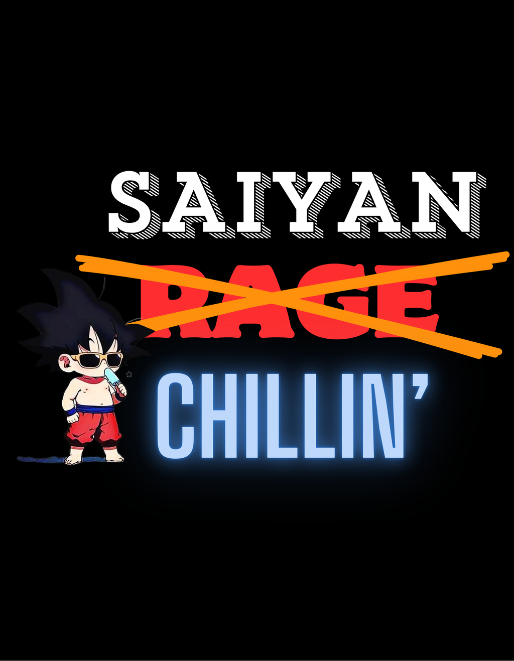 GOKU: CHILL OUT — SLEEVELESS T-SHIRT