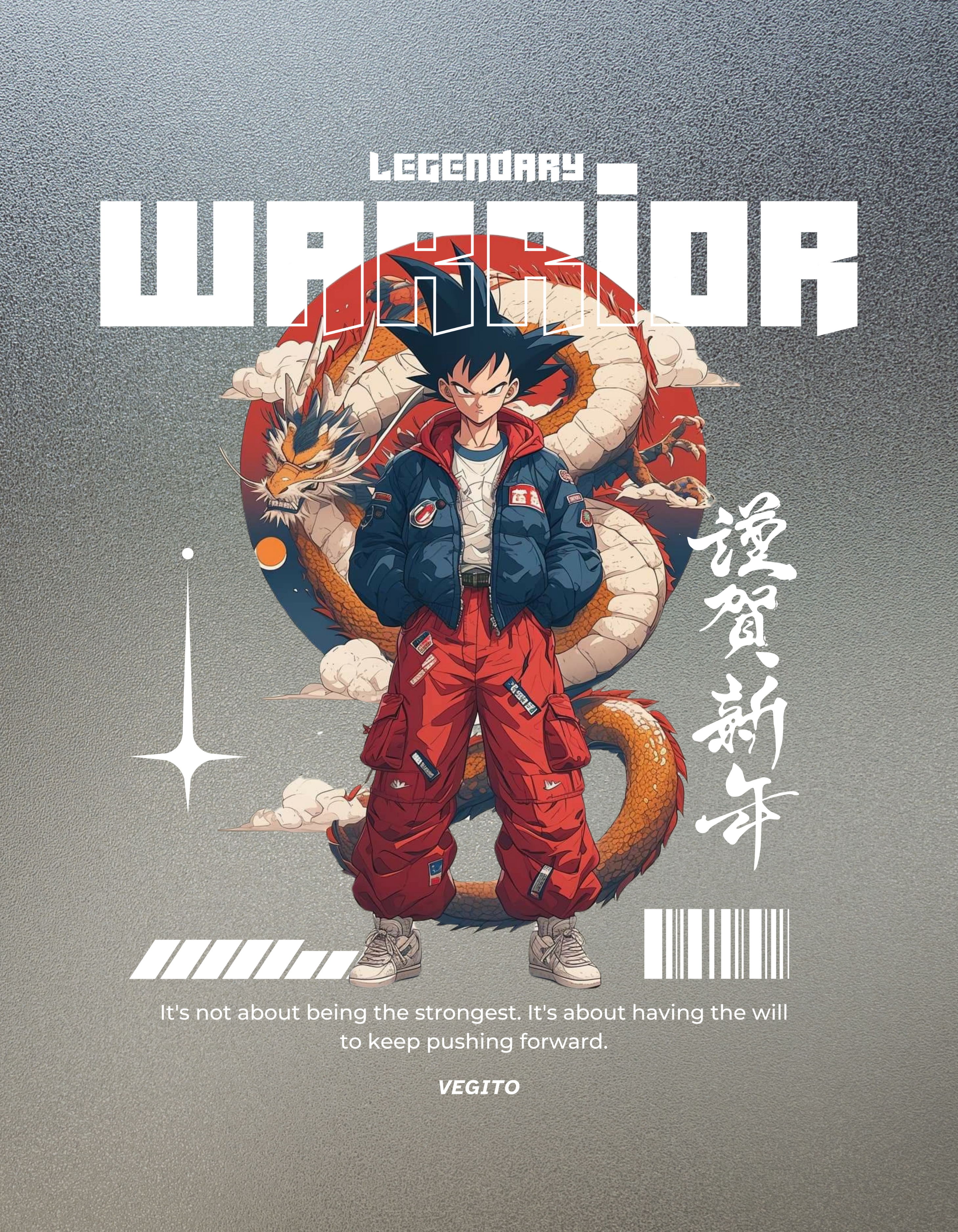 VEGITO: LEGENDARY WARRIOR — CLASSIC CREW T-SHIRT