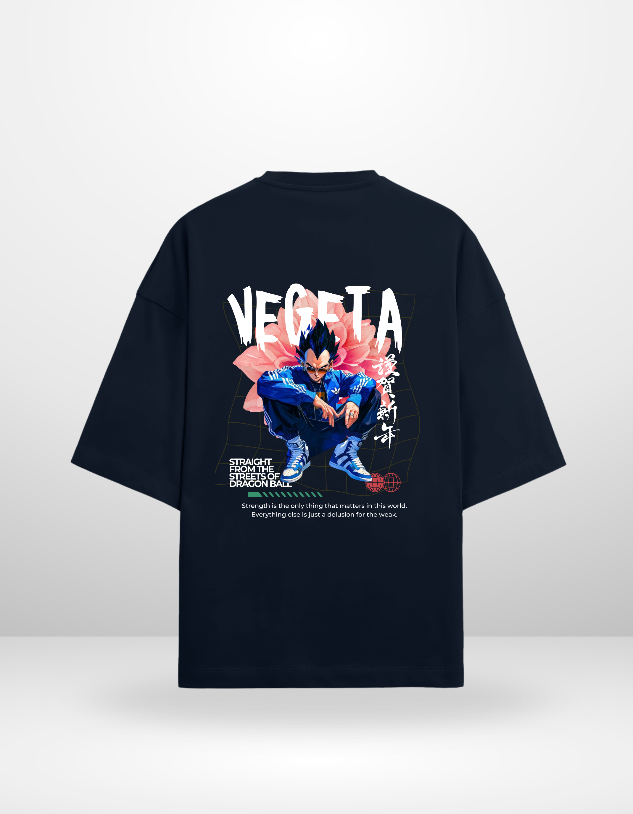 VEGETA: STRAIGHT FROM THE STREETS — OVERSIZED TERRY T-SHIRT