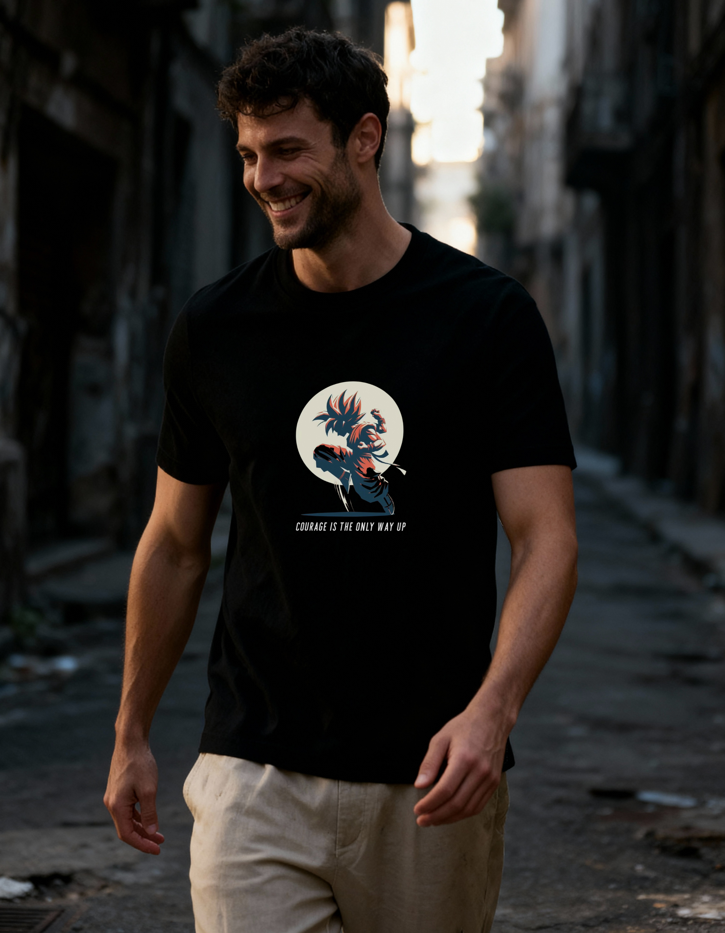 GOKU: COURAGE — CLASSIC CREW T-SHIRT