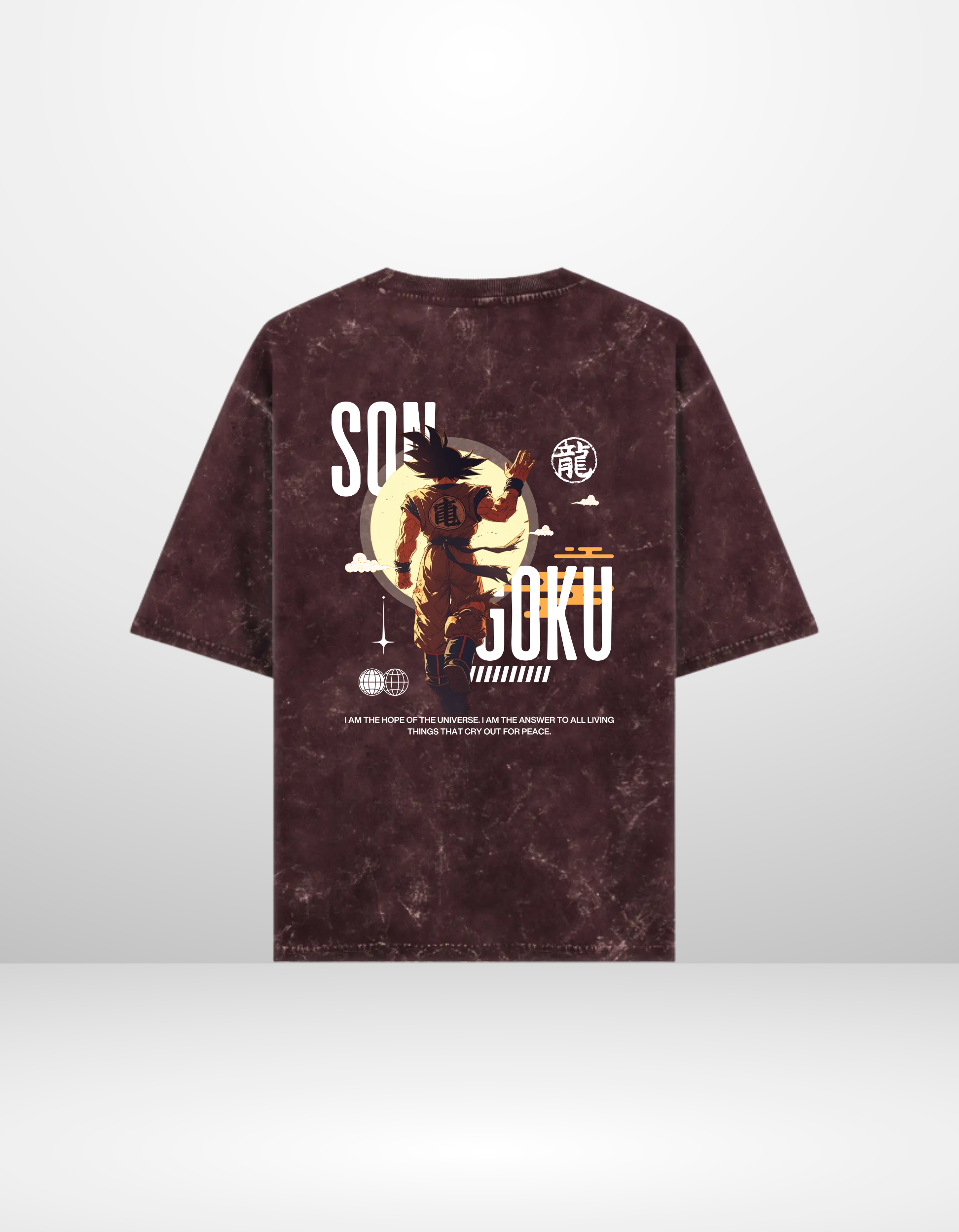 SON GOKU: HOPE — ACID WASH OVERSIZED T-SHIRT