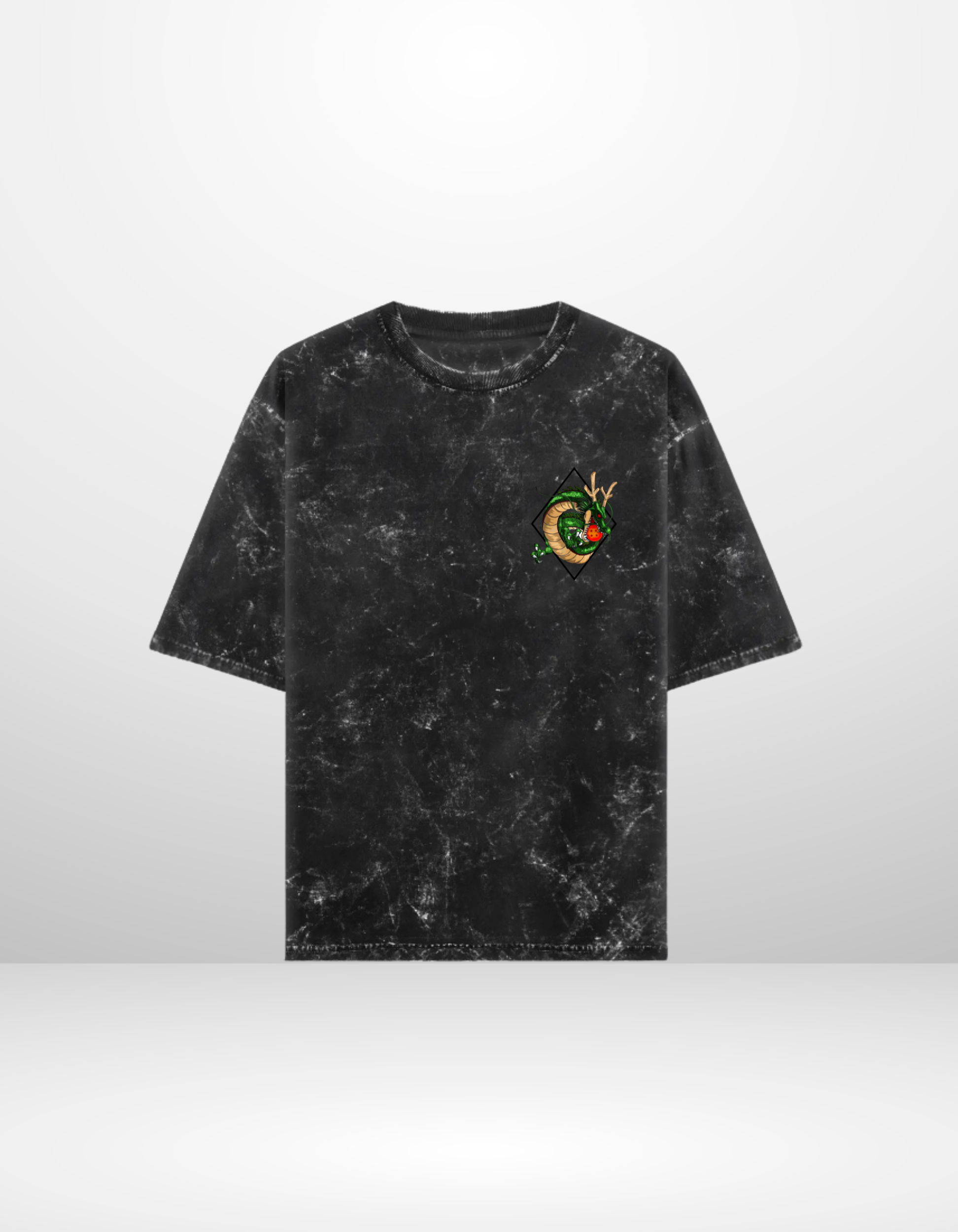 SON GOKU:I AM THE HOPE- MENS ACID WASHED OVERSIZED T-SHIRT