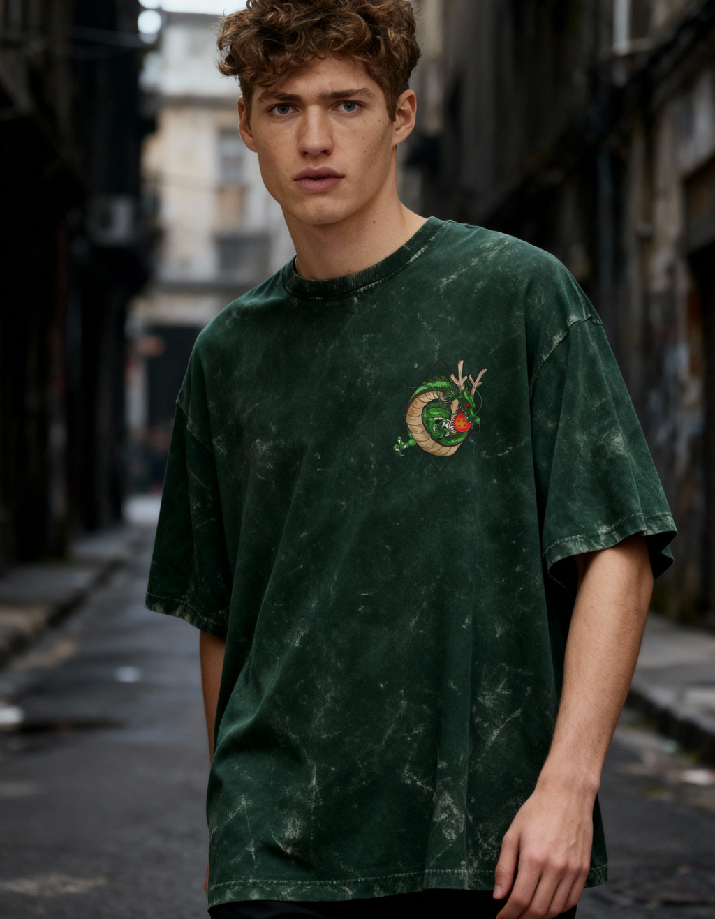 SON GOKU: HOPE — ACID WASH OVERSIZED T-SHIRT
