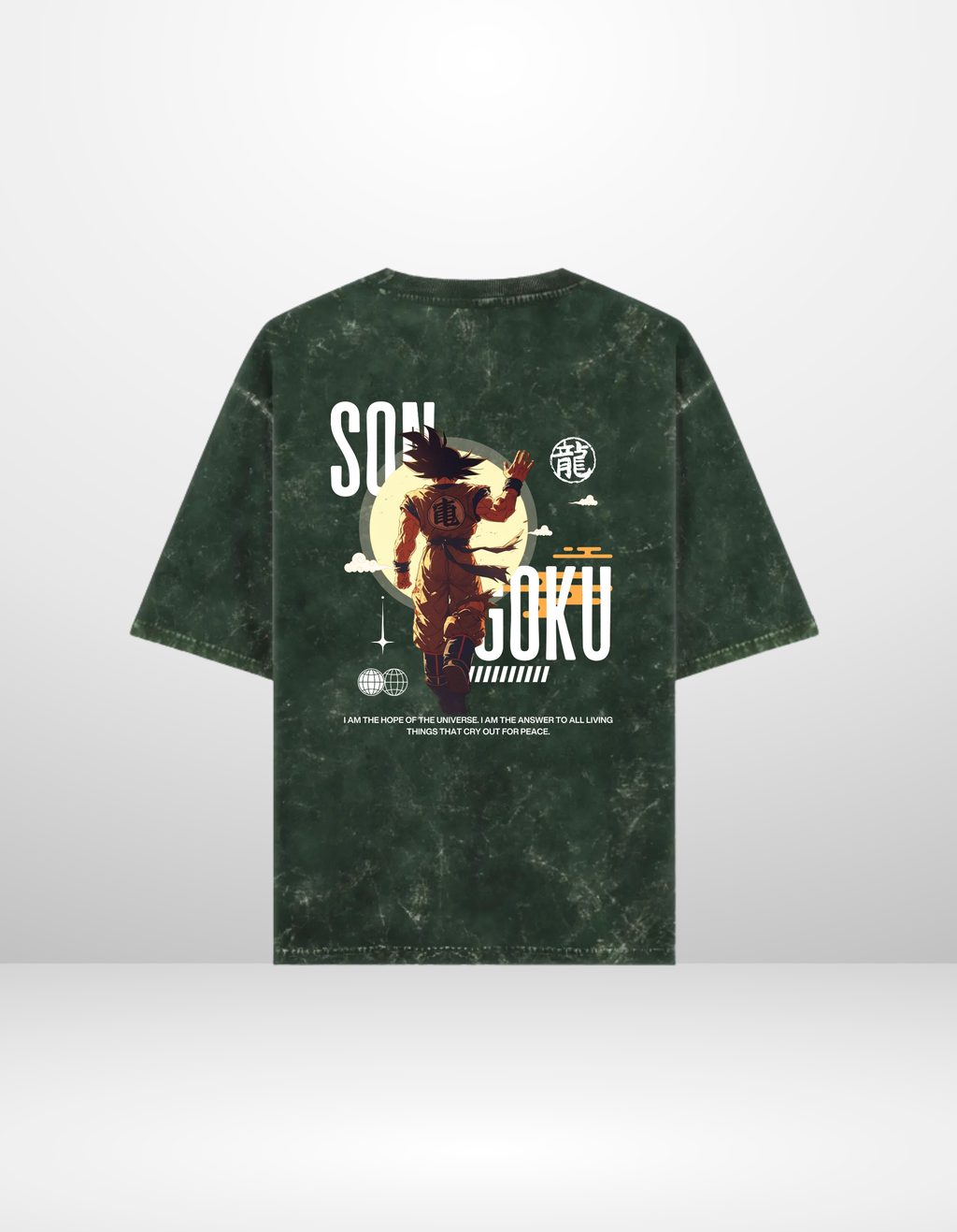 SON GOKU: HOPE — ACID WASH OVERSIZED T-SHIRT