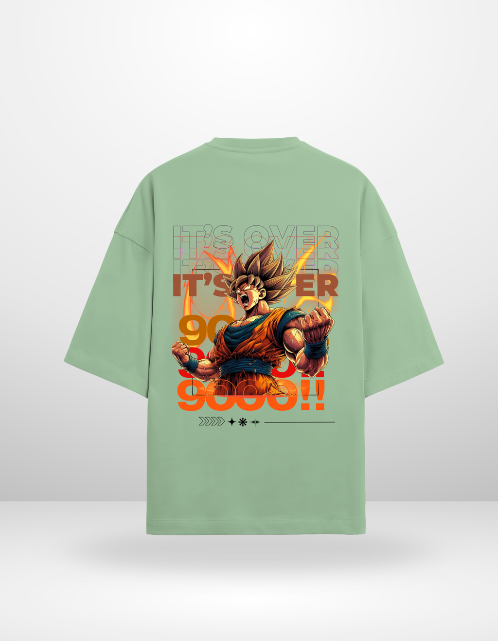 GOKU: OVER 9000 — OVERSIZED TERRY T-SHIRT