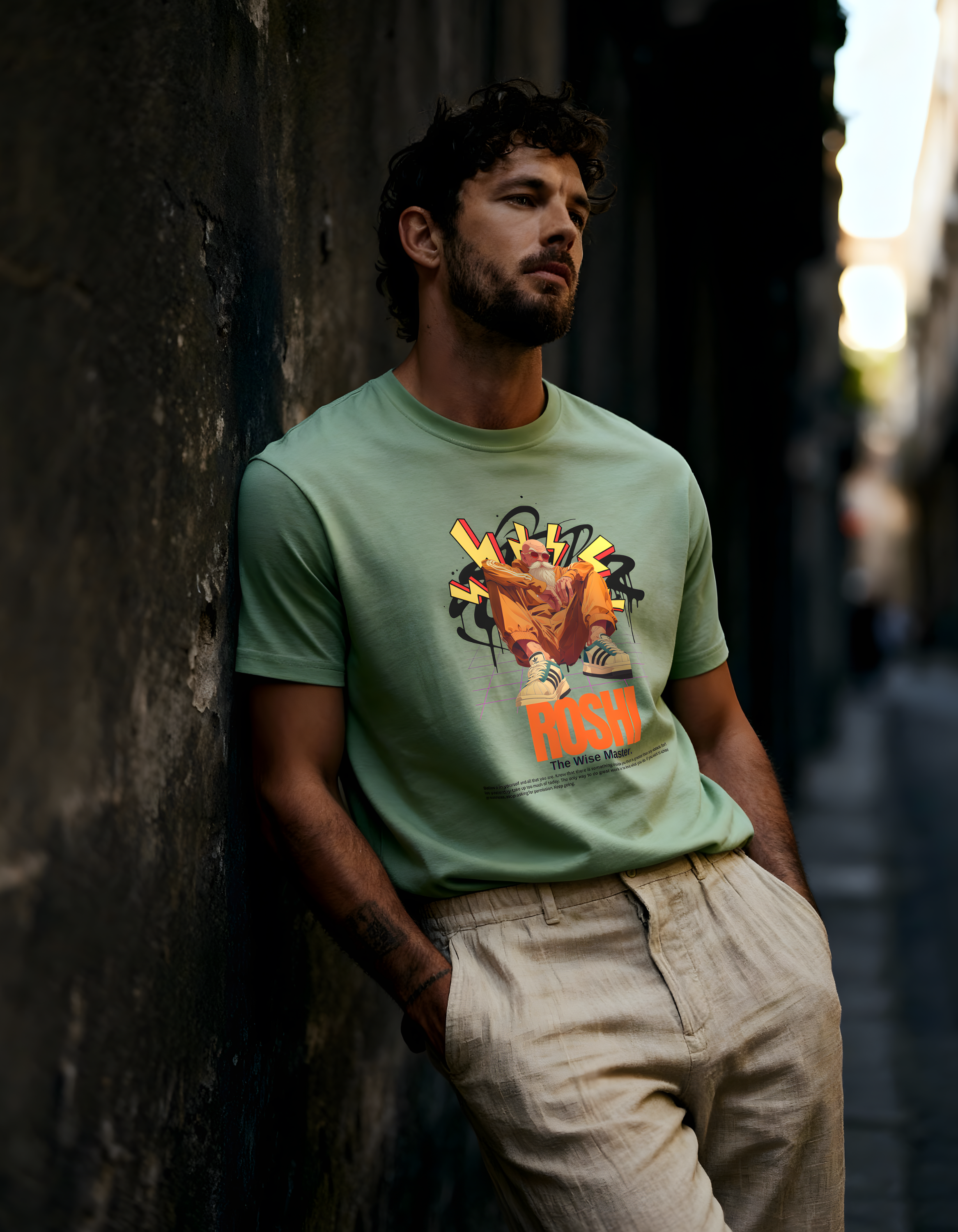 ROSHI: THE WISE MASTER — CLASSIC CREW T-SHIRT