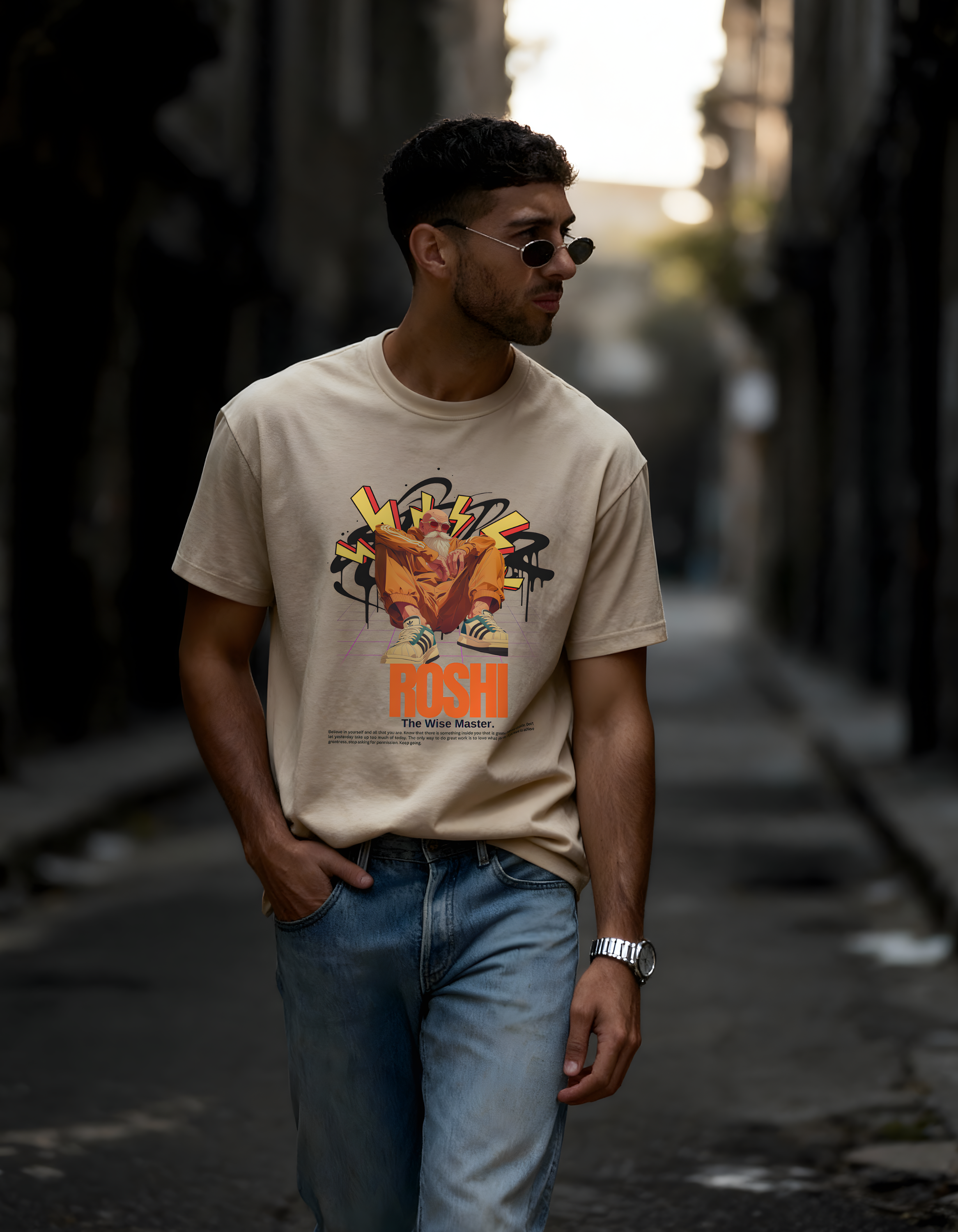 ROSHI: THE WISE MASTER — CLASSIC CREW T-SHIRT