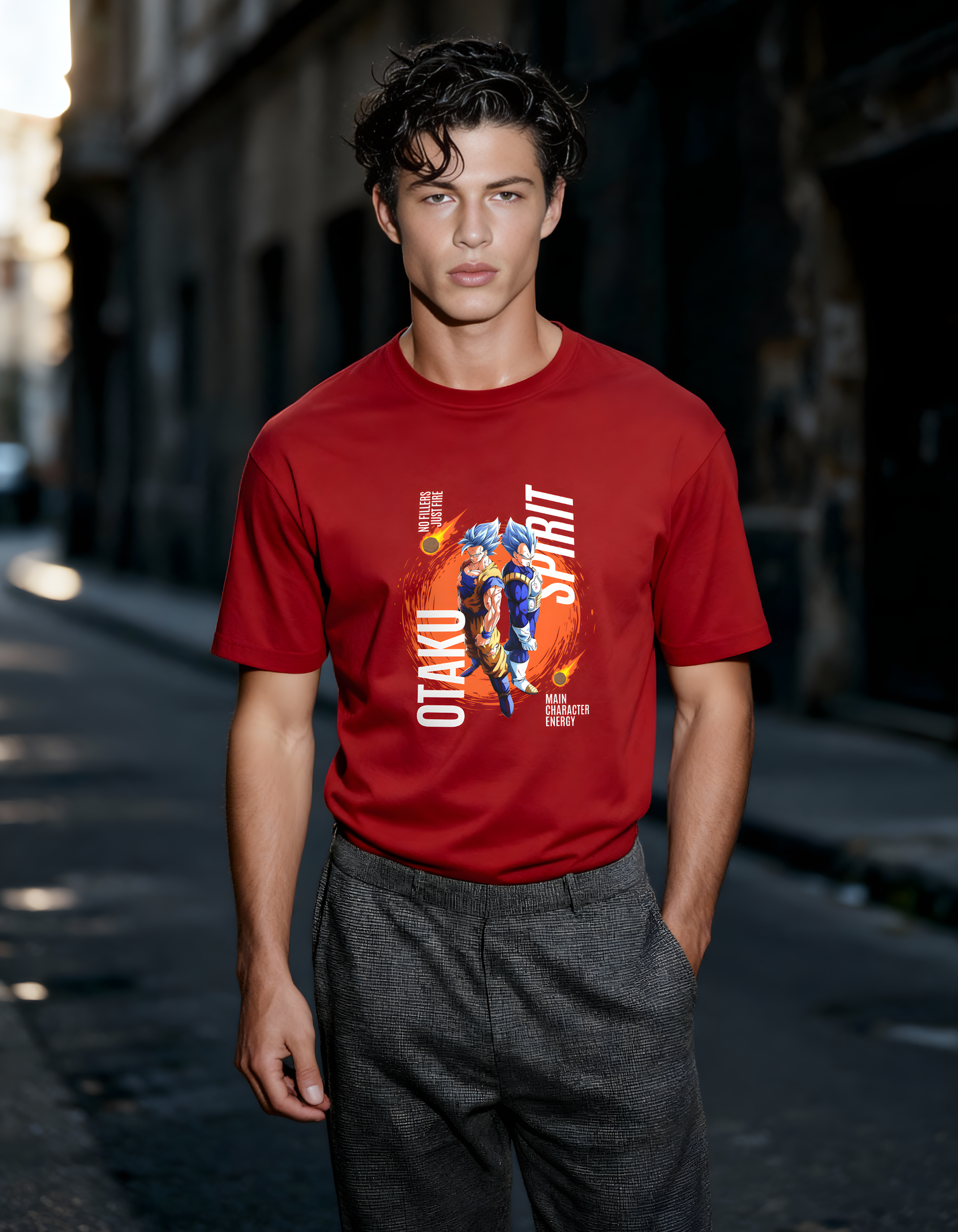 GOKU X VEGETA: OTAKU SPIRIT — CLASSIC CREW T-SHIRT