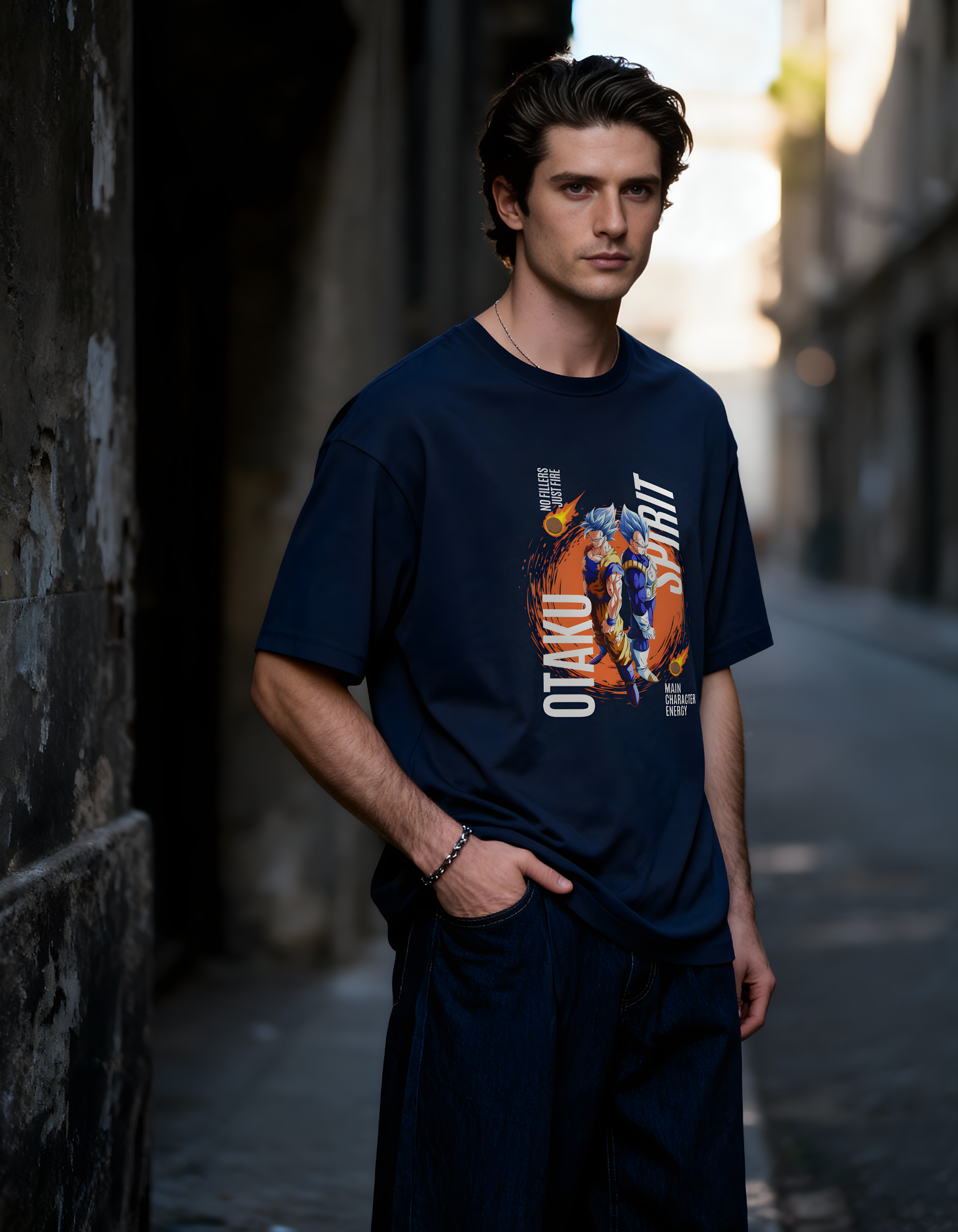 GOKU X VEGETA: OTAKU SPIRIT — CLASSIC CREW T-SHIRT