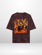 GOKU: OVER 9000 — ACID WASH OVERSIZED T-SHIRT