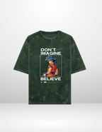 GOKU: BELIEVE — ACID WASH OVERSIZED T-SHIRT
