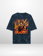 GOKU: OVER 9000 — ACID WASH OVERSIZED T-SHIRT